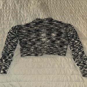 Cropped knit sweater